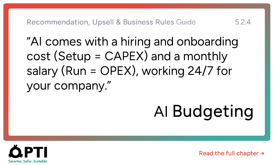 Budgeting for AI between CAPEX and OPEX